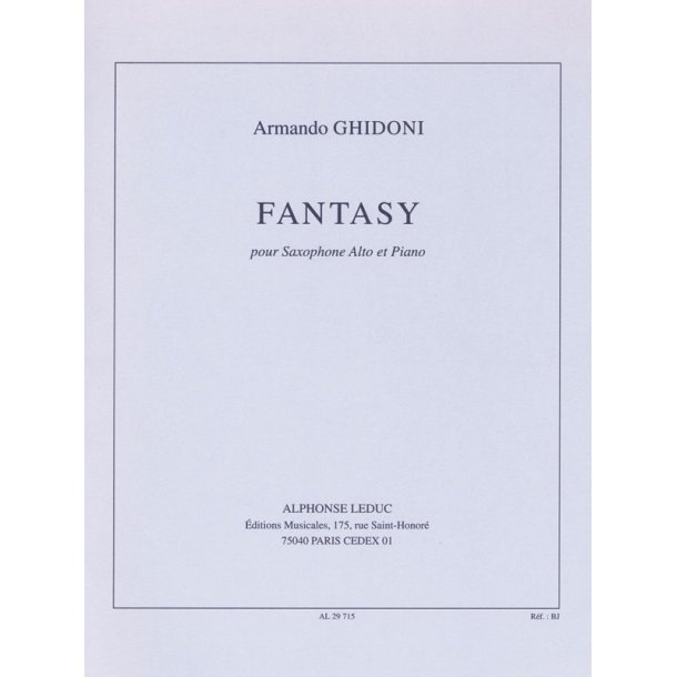 Fantasy Alto Sax/Pno