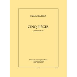Mich&egrave;le Reverdy: 5 Pieces (Cello solo)