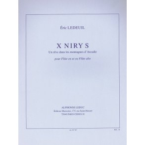 Ledeuil Eric X Niry S Flute In C Or Alto Flute Book