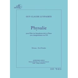 Luypaerts: Physalie (fin d'&eacute;tudes) pour fl&ucirc;te (ou saxophone alto) et piano avec cd : le cahier