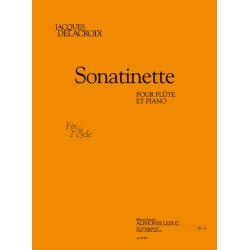Delacroix: Sonatinette (fin cycle 2) (4'45'') pour fl&ucirc;te et piano