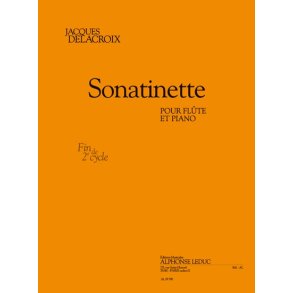 Delacroix: Sonatinette (fin cycle 2) (4'45'') pour flûte et piano