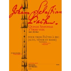 Bach Js 15 Sinfonias A 3 1 3rec Bk