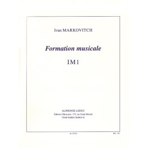 Ivan Markovitch: Music Theory - IM1