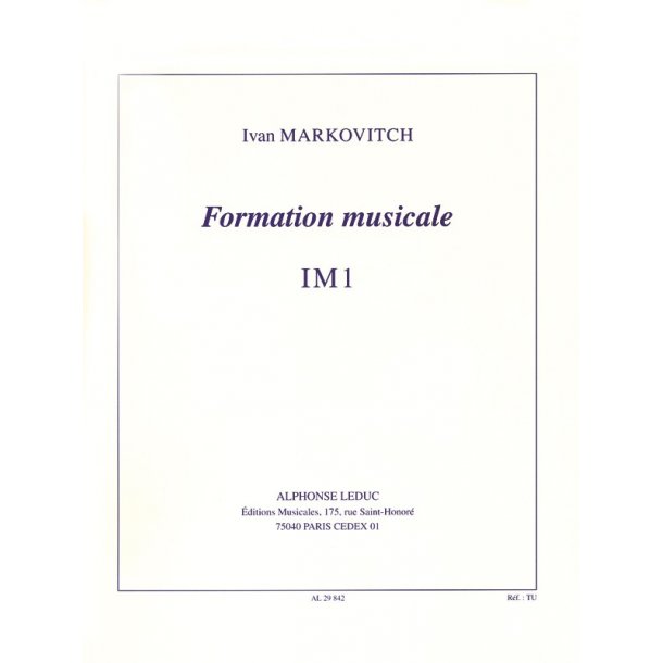 Ivan Markovitch: Music Theory - IM1