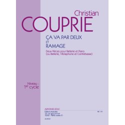 Couprie: &Ccedil;a va par deux (et) ramage (cycle 1) deux pi&egrave;ces pour batterie et piano