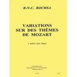 Robert Nicholas Charles Bochsa: 3 Variations sur des Th&egrave;mes de Mozart (Harp solo)