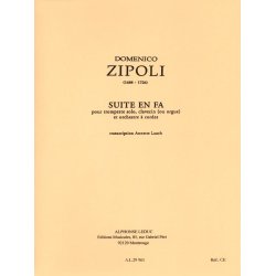 Zipoli Lauth Suite In F Trumpet Strings Hpcd Or Organ Score/Parts