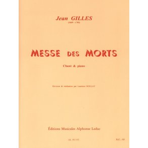 Jean Gilles: Messe Des Morts - Vocal Score