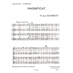 Franz Peter Schubert: Magnificat D486 in C (Choral-Mixed accompanied)