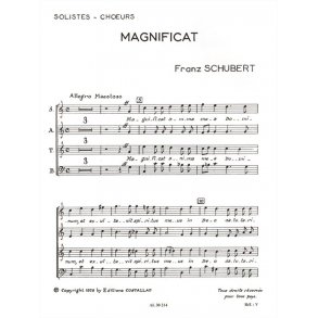 Franz Peter Schubert: Magnificat D486 in C (Choral-Mixed accompanied)