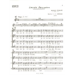 Antonio Lucio Vivaldi: Lauda Jerusalem (Chorus Part 1) (Choral)