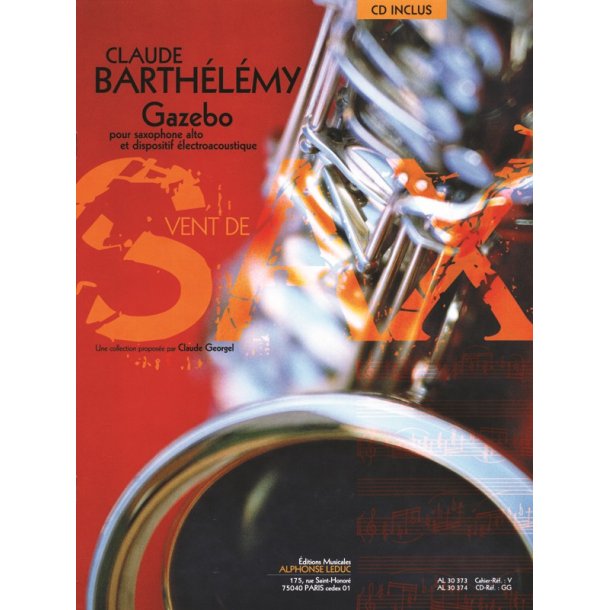 Barthelemy Gazebo Alto Saxophone Book/Cd