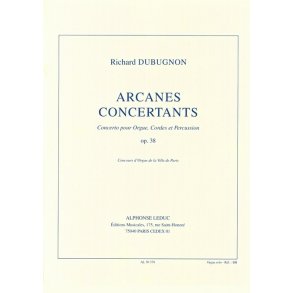 Dubugnon Arcanes Concertants Op.38 Grand Organ Book
