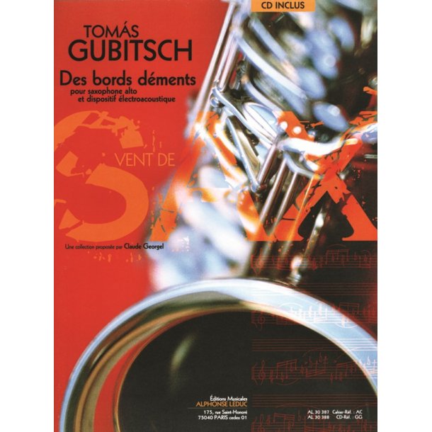 Gubitsch Des Bords Dements 9e Collection Vent De Saxophone Book