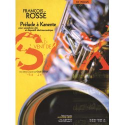 Rosse Francois Prelude A Kanente (Georgel) Alto Saxophone Book/Cd