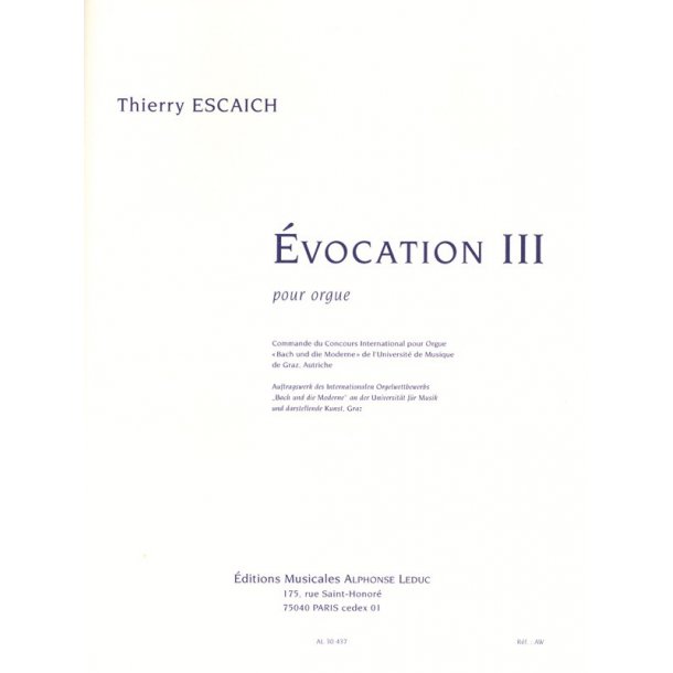 Thierry Escaich: Evocation III (on 'Nun komm, der Heiden Heiland')