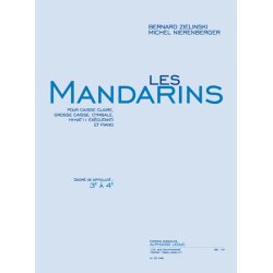Nierenberger: Les mandarins (cycle 1 : degr&eacute; 3 &agrave; 4) (3'50'') pour caisse claire, grosse caisse, cymbale, hi-hat (1 ex&eacute;c.) et piano