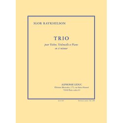 Raykhelson: Trio en si mineur pour violon, violoncelle et piano (partition et parties)