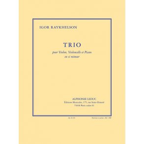 Raykhelson: Trio en si mineur pour violon, violoncelle et piano (partition et parties)