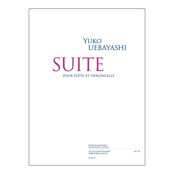 Uebayashi: Suite pour flute et violoncelle