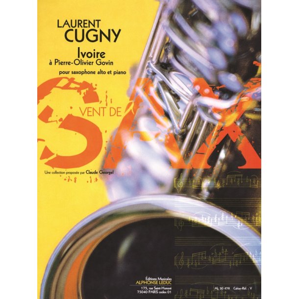 Cugny Laurent Ivoire A Pierre-Olivier Govin Alto Saxophone & Piano Pts