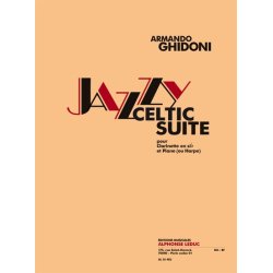 Ghidoni: Jazzy-celtic suite (13') pour clarinette si b et piano ou harpe