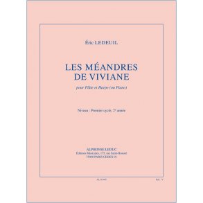 Ledeuil: Les méandres de Viviane (3') (cycle 1, 2e année) pour flûte et harpe (ou piano)