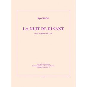 Noda: La nuit de dinant (9') pour saxophone alto seul