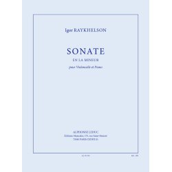 Raykhelson: Sonate en la mineur pour violoncelle et piano