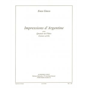 Enzo Gieco: Impressions of Argentina, for Flute Quartet and Guitar