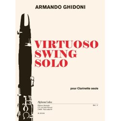 Ghidoni: Virtuoso swing solo (3'30'') pour clarinette si b seule