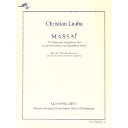Lauba Massai 14e Etude Duo Avec Saxophone Book/Cd