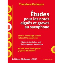 Theodore Kerkezos: &Eacute;tudes Pour Les Notes Aigu&euml;s Et Graves Au Saxophone