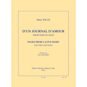 Betsy Jolas: Pages From A Love Diary