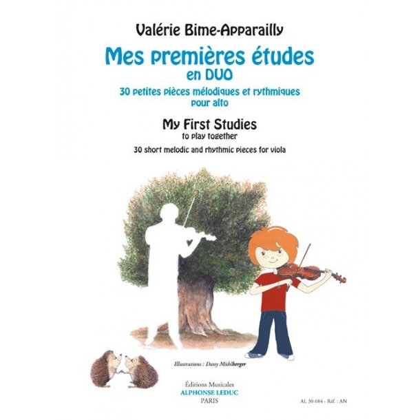 Val&eacute;rie Bime-Apparailly: My First Studies To Play Together - 30 Short Melodic And Rhythmic Pieces For viola