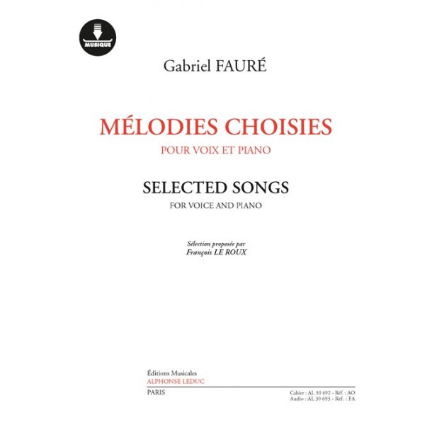 Gabriel Faur&eacute;: Selected Songs (Book/Download Card)