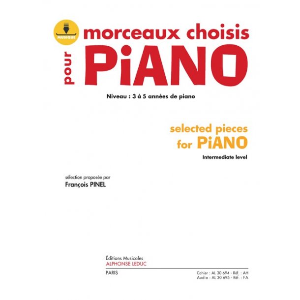 Francois Pinel: Selected Pieces For Piano (Book/Download Card)