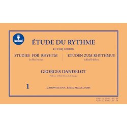Georges Dandelot: Studies For Rhythm (Book/Download Card)