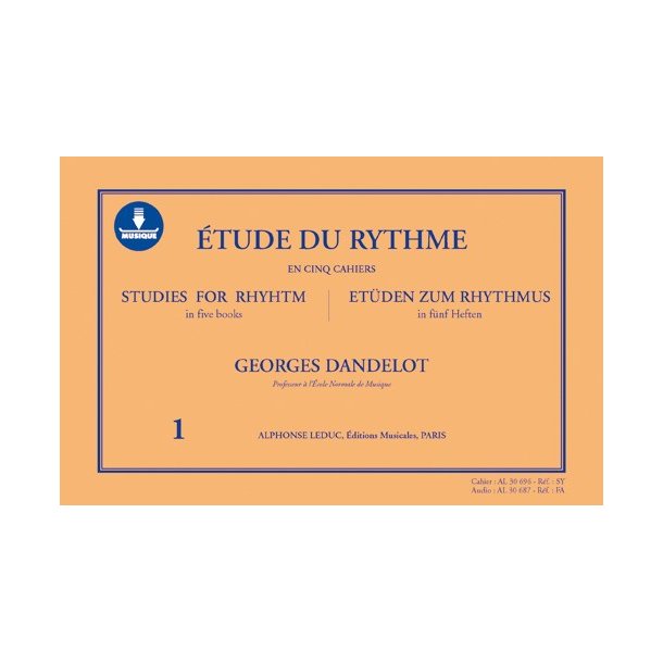 Georges Dandelot: Studies For Rhythm (Book/Download Card)