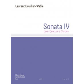 Laurent Duvillier-Wable: Sonata IV For String Quartet (Parts)