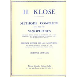 Hyacinthe E. Klos&eacute;: M&eacute;thode pour tous les Saxophones Vol.1 (Saxophone solo)