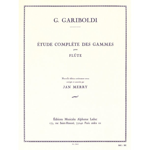 Giuseppe Gariboldi: Etude compl&egrave;te des Gammes Op.127 (Flute solo)