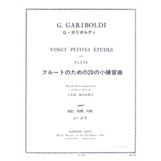 Giuseppe Gariboldi: 20 Petites Etudes Op.132 (Flute solo)