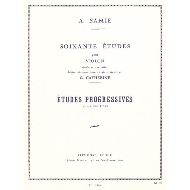 Samie: 60 Etudes Vol.2: Etudes progressives Op.32 (Violin solo)
