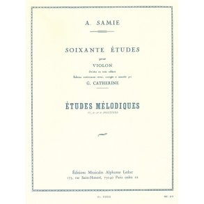 Samie: 60 Etudes Vol.3: Etudes mélodiques Op.33 (Violin solo)