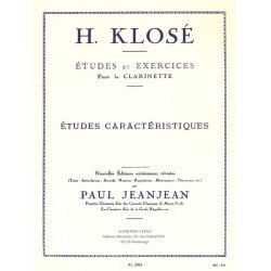 Hyacinthe E. Klos&eacute;: Etudes caract&eacute;ristiques (Clarinet solo)