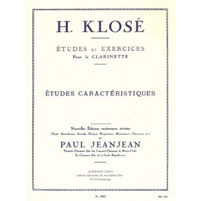 Hyacinthe E. Klosé: Etudes caractéristiques (Clarinet solo)