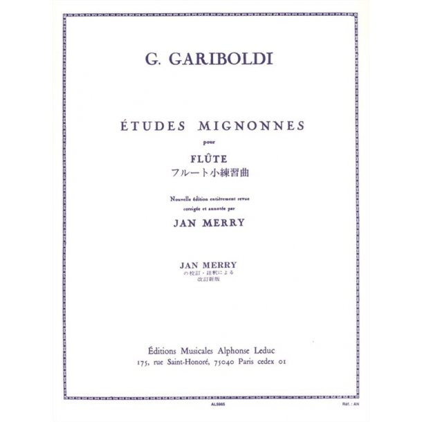 Giuseppe Gariboldi: Etudes mignonnes Op.131 (Flute solo)