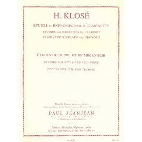 Hyacinthe E. Klosé: Etudes de Genre et de Mécanisme (Clarinet solo)